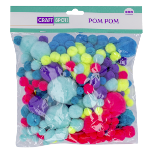Pom Pom Diseño Surtido CRAFTSPOT 300 Piezas