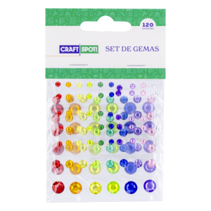 Set De Gemas Decorativas Adhesivas CRAFTSPOT 120 Piezas