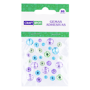 Set De Gemas Decorativas Adhesivas CRAFTSPOT 30 Piezas