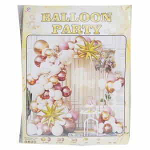Globos Para Arco Cobre Beige Y Palo Rosa BALLOON PARTY X 72 Piezas