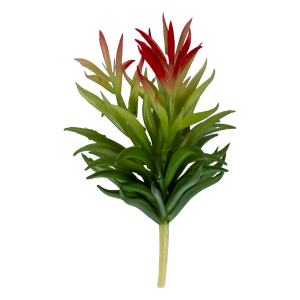 Suculenta Decorativa Artificial Verde Y Rojo Alta SKYLARK 12 X 18 Cm