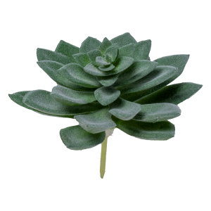 Suculenta Decorativa Artificial Verde Y Celeste Tipo Gota SKYLARK 10 X 10 Cm