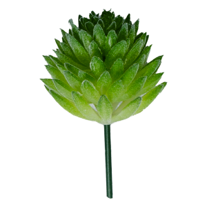 Suculenta Decorativa Artificial Verde Y Celeste Tipo Flor SKYLARK 6 X 6,5 Cm