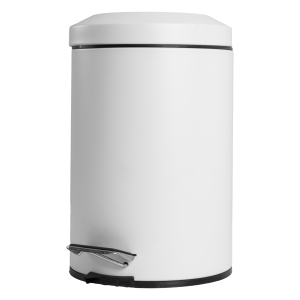 Basurero Con Tapa De Pedal Blanco SKYLARK 16,8 X 24,5 Cm