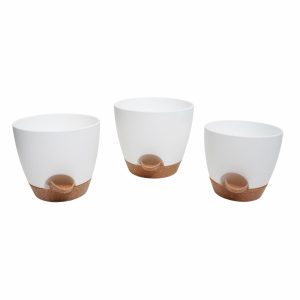 Set Macetas Con Auto Regadero SKYLAR 3 Piezas