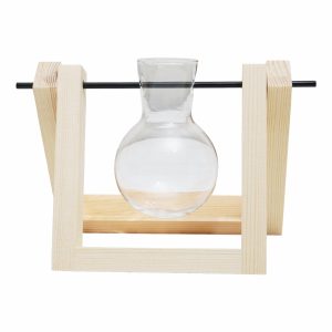 Adorno Decorativo Botella Y Madera SKYLAR 1 Pieza