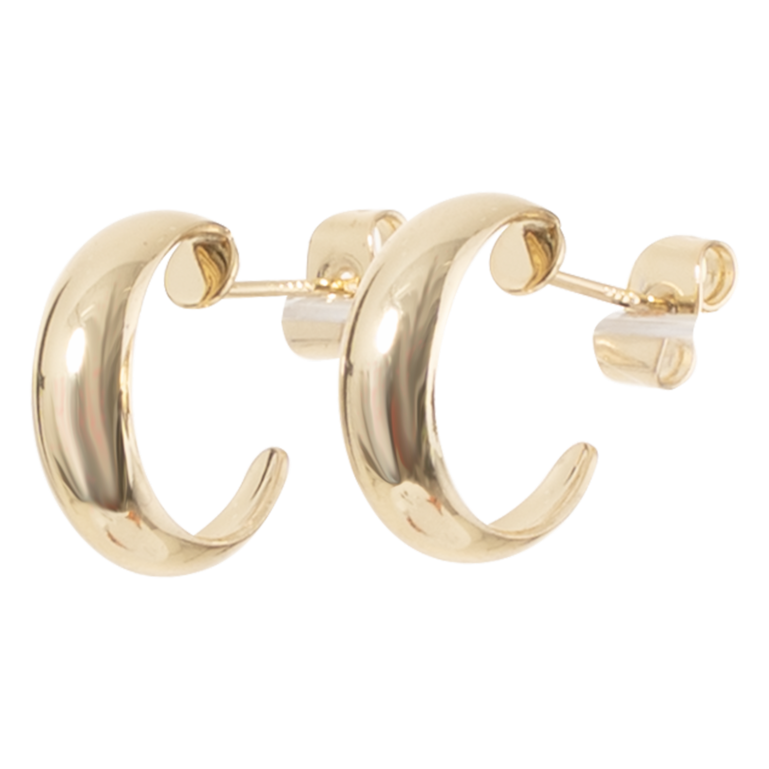 Aretes Estilo Media Argolla Copper Dorado Peso 5,6 G SKYLARK 1 Par