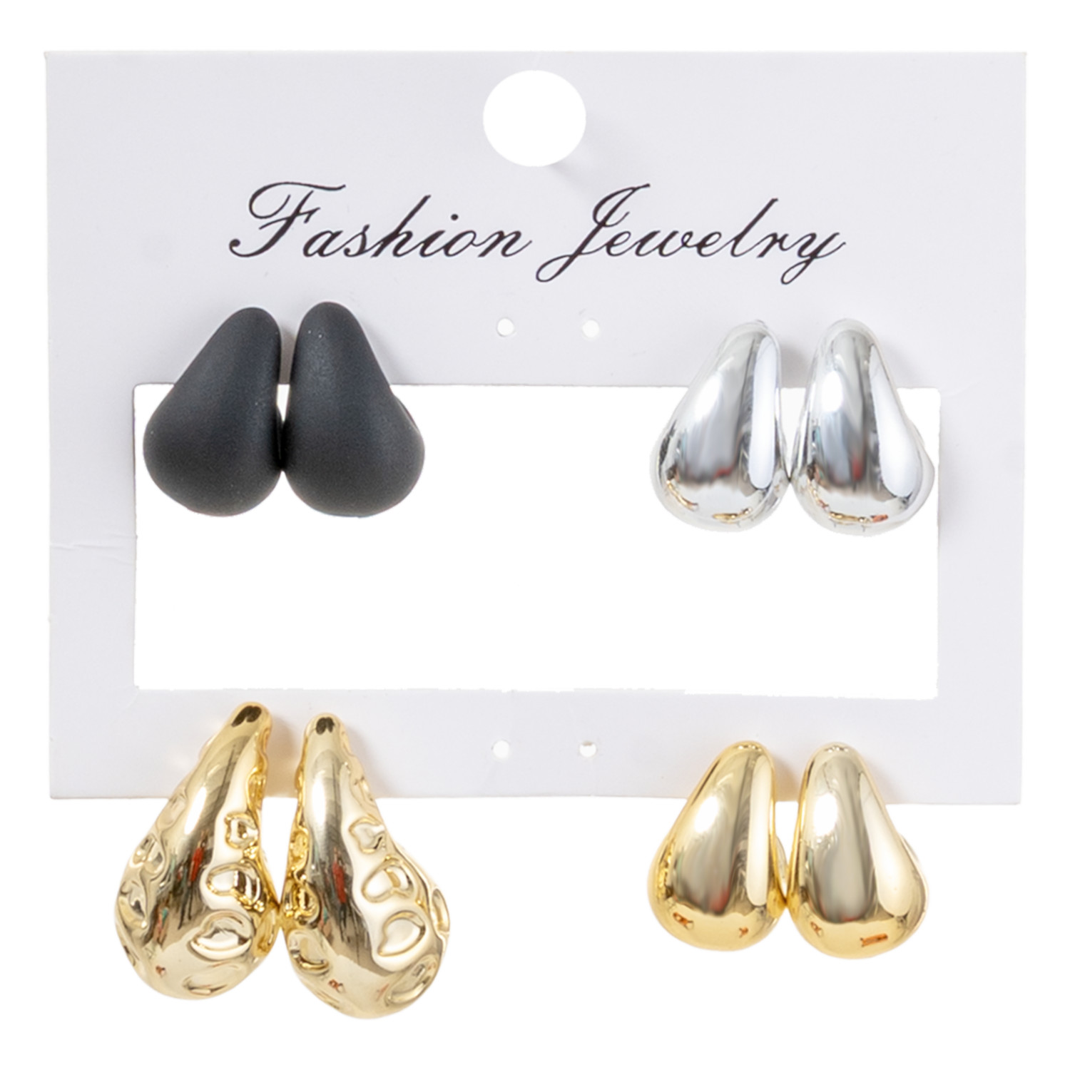 Aretes Estilo Gotas De Agua Set SKYLARK X 4 Piezas