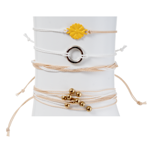 Pulseras Diseño Girasol Set SKYLARK X 4 Piezas
