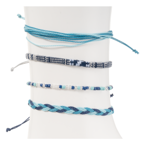 Pulseras Hilo Azul Set SKYLARK X 4 Piezas