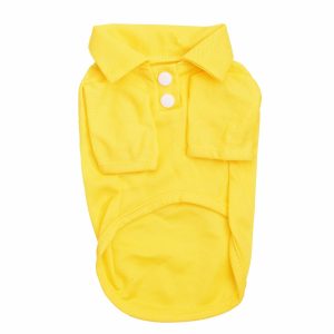 Polo Para Perro Amarillo DADAGOU Talla Pequeño