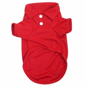 Polo Para Perro Rojo DADAGOU Talla Mediano