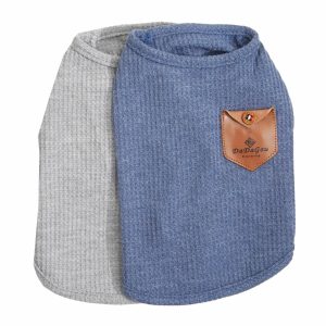 Saco Para Perro Azul Y Gris 2 Piezas DADAGOU Talla Pequeño