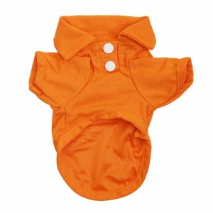Polo Para Perro Naranja DADAGOU Talla Extra Pequeño