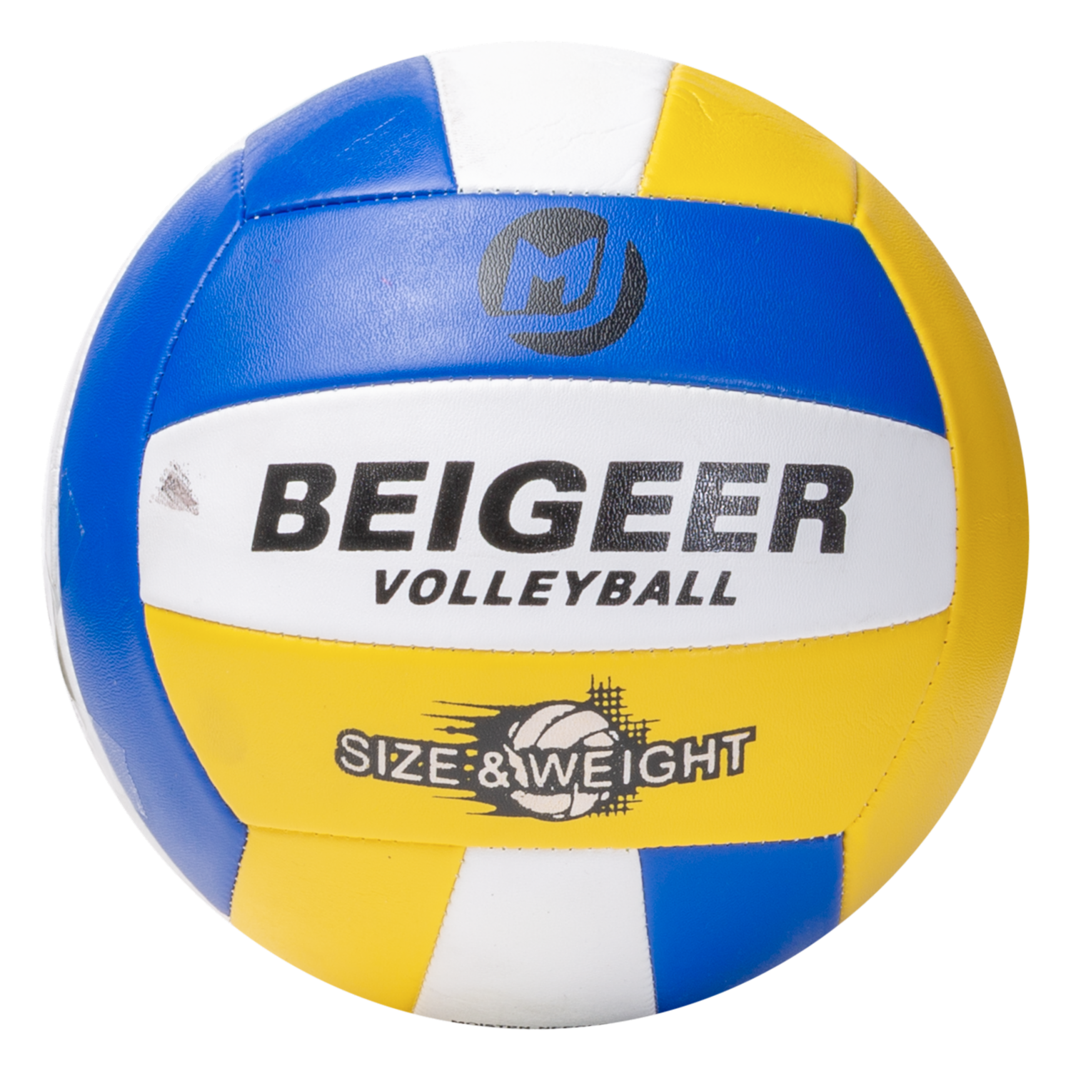 Balón De Vóley Azul Amarillo Y Blanco BEIGEER 19.8 Cm