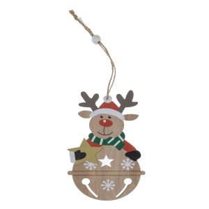 Colgante Navideño Muñeco De Nieve Papa Noel Surtido JOY 4X10 CM