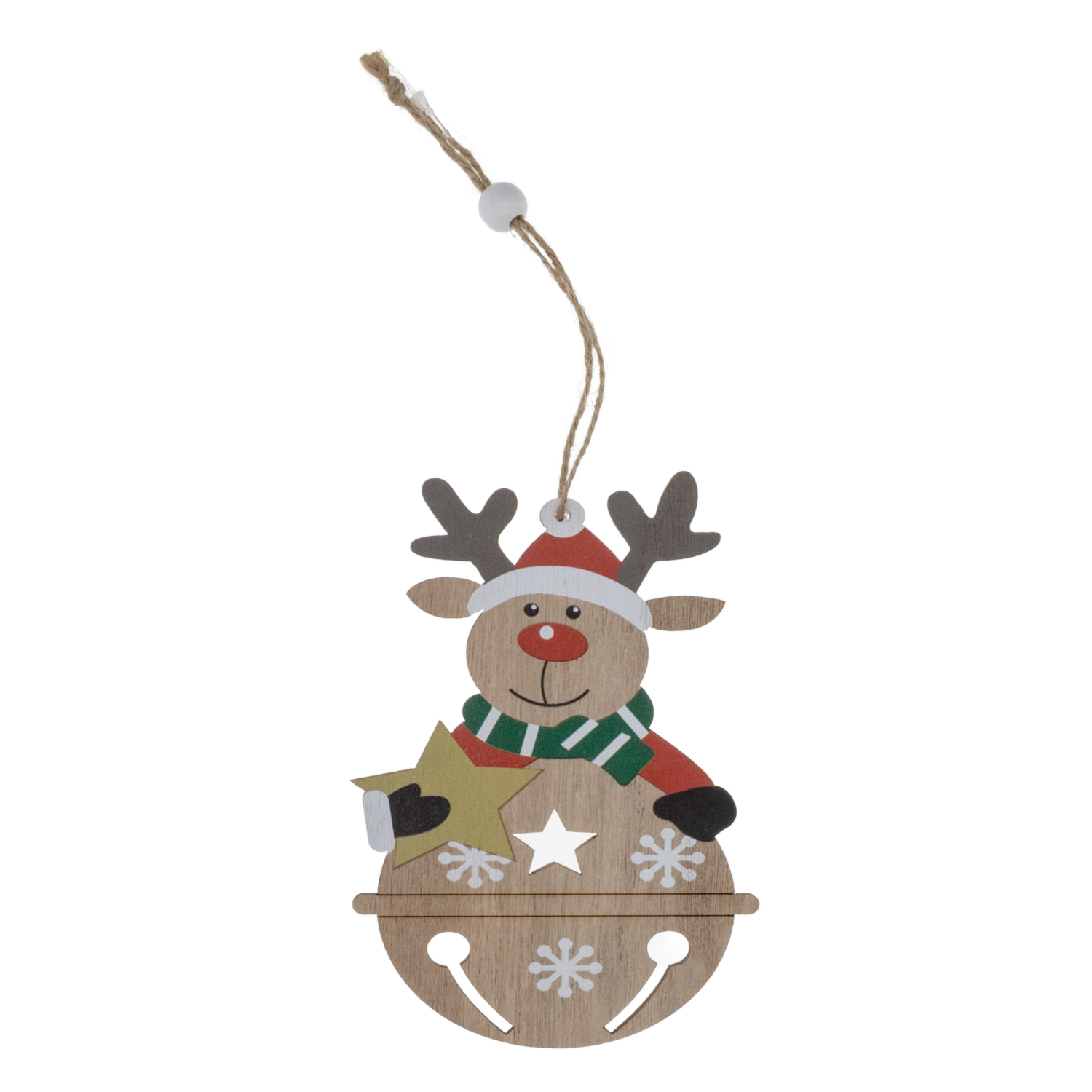 Colgante Navideño Muñeco De Nieve Papa Noel Surtido JOY 4X10 CM