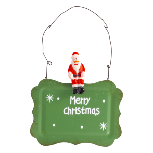 Letrero De Metal Navideño Con Colgante Surtido JOY 14X10 Cm