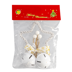 Estrella Navideña Decorativa Con Campanas JOY 15X10X4 Cm