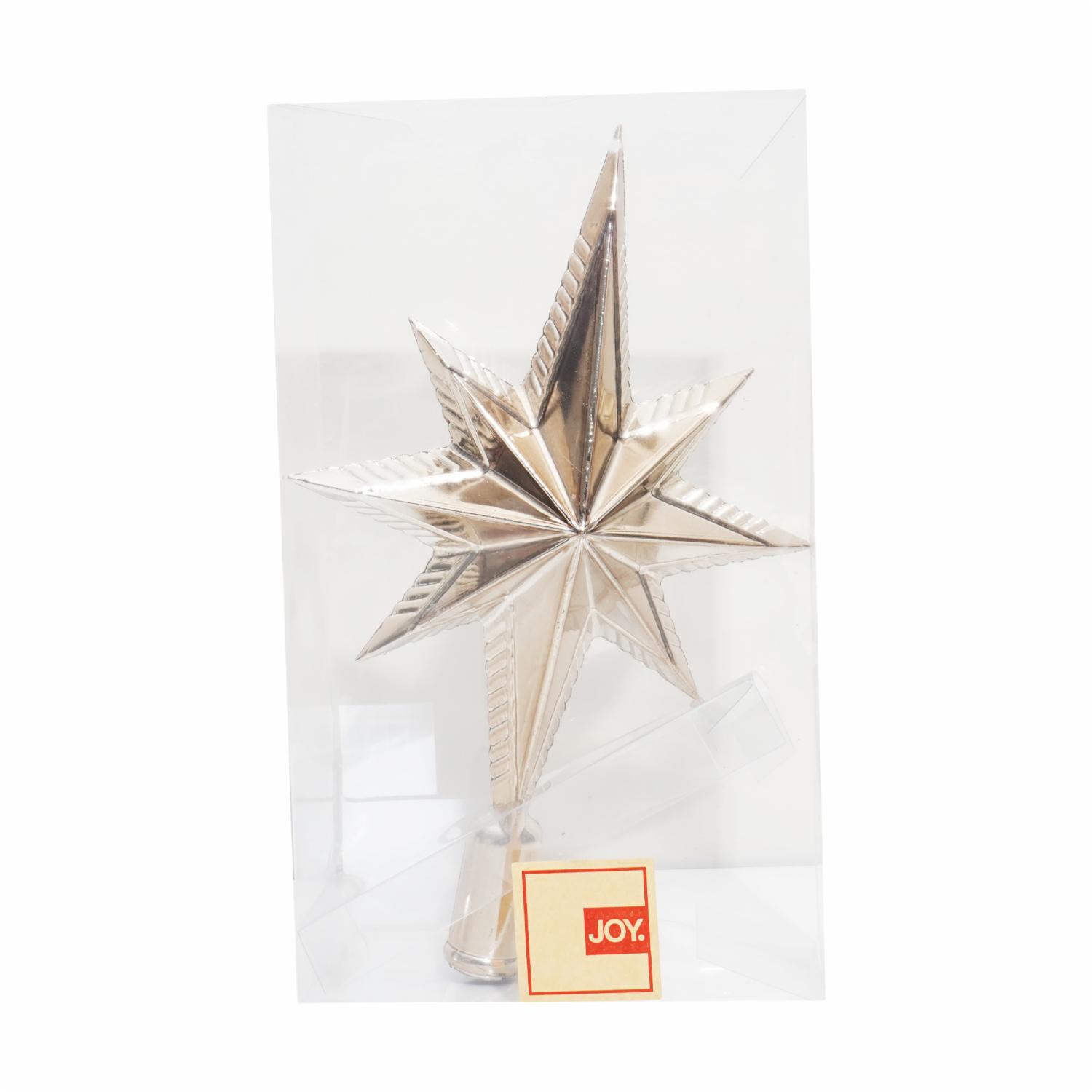 Estrella Para Árbol Dorado Brillante JOY 25 Cm