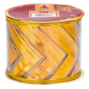 Cinta Navideña Dorada Lentejuela Estrella JOY 6X270 Cm