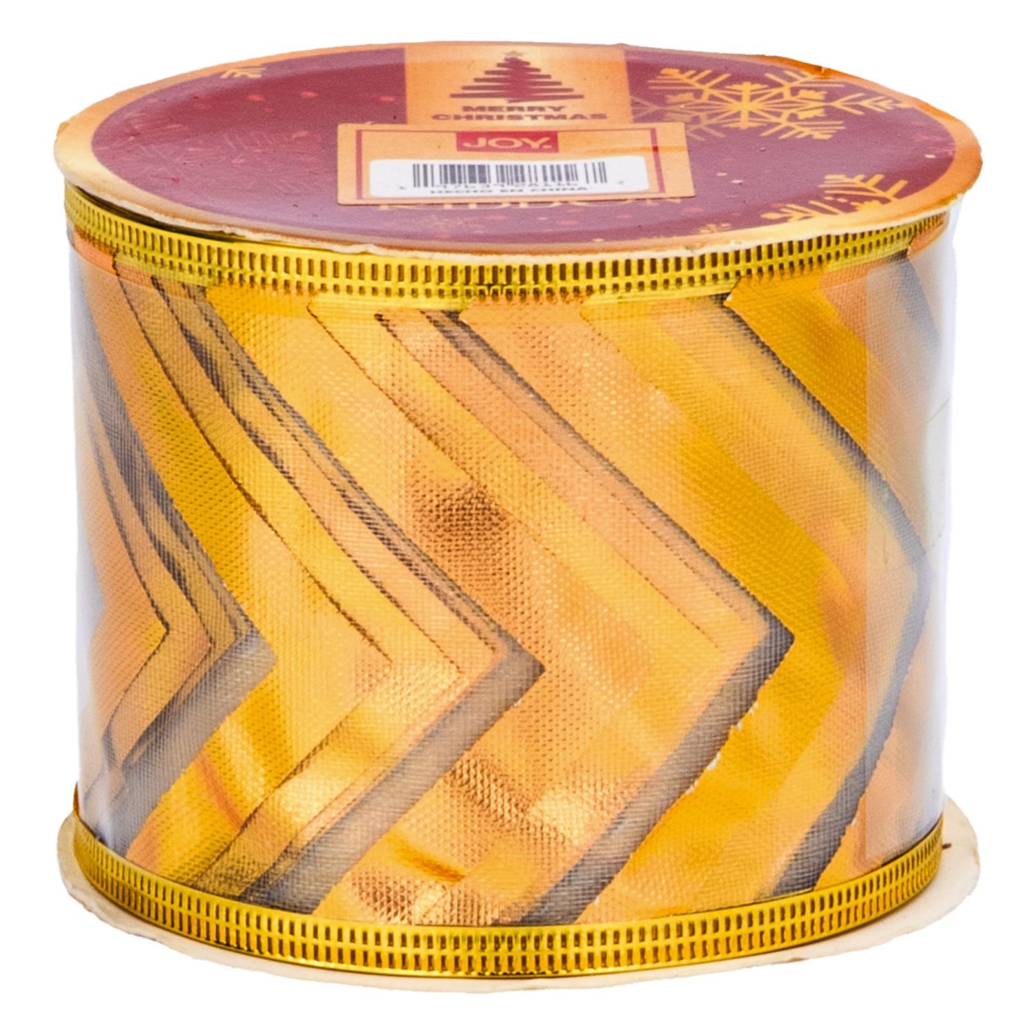 Cinta Navideña Dorada Lentejuela Estrella JOY 6X270 Cm