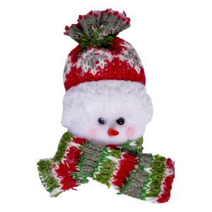 Colgante Navideño Diseño Muñeco De Nieve Beige JOY 11 X 13 Cm