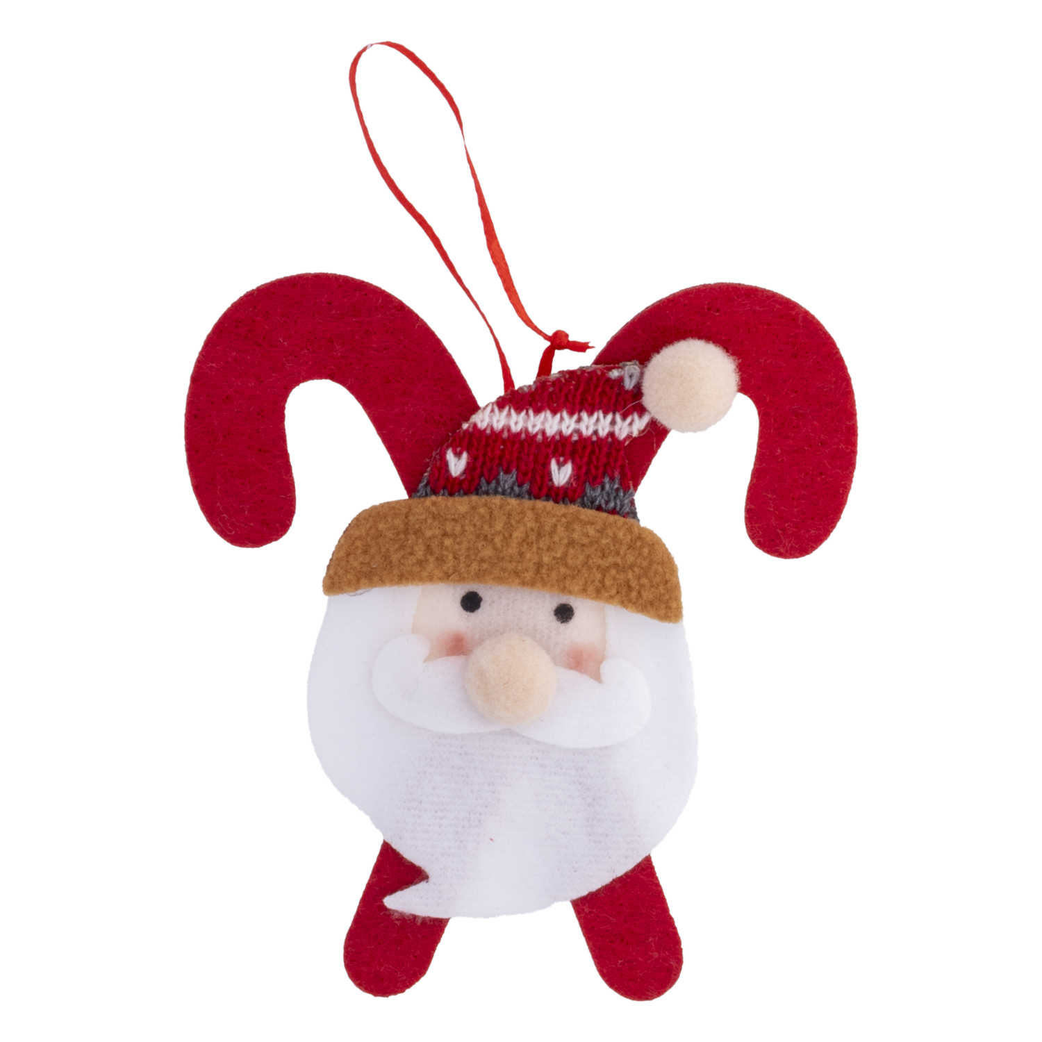Colgante Navideño Bastón De Caramelo Papa Noel JOY 12.5 CM