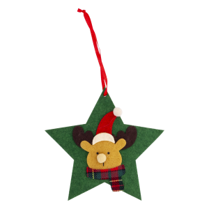 Colgante Navideño Estrella Muñeco De Nieve JOY 12.5 CM