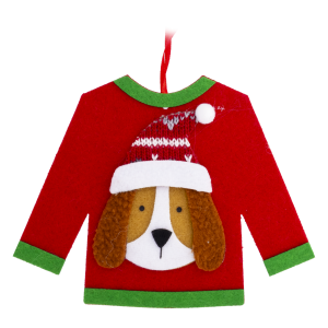 Colgante Navideño Buzo Cachorro JOY 12.5 CM