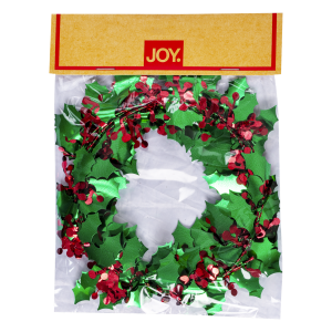 Guirnalda Hojas De Navidad Verde Y Rojo JOY 3 M