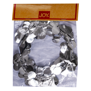 Guirnalda Lentejuelas De Navidad Plata JOY 3 M