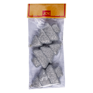 Colgante Árbol De Navidad Plata Set JOY 3 Piezas