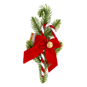 Adorno Navideño Decorativo Para Mesa Diseño Bastón De Caramelo JOY 20 Cm