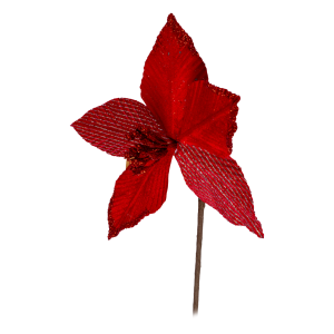 Flor Artificial Poinsettia JOY 19 Cm