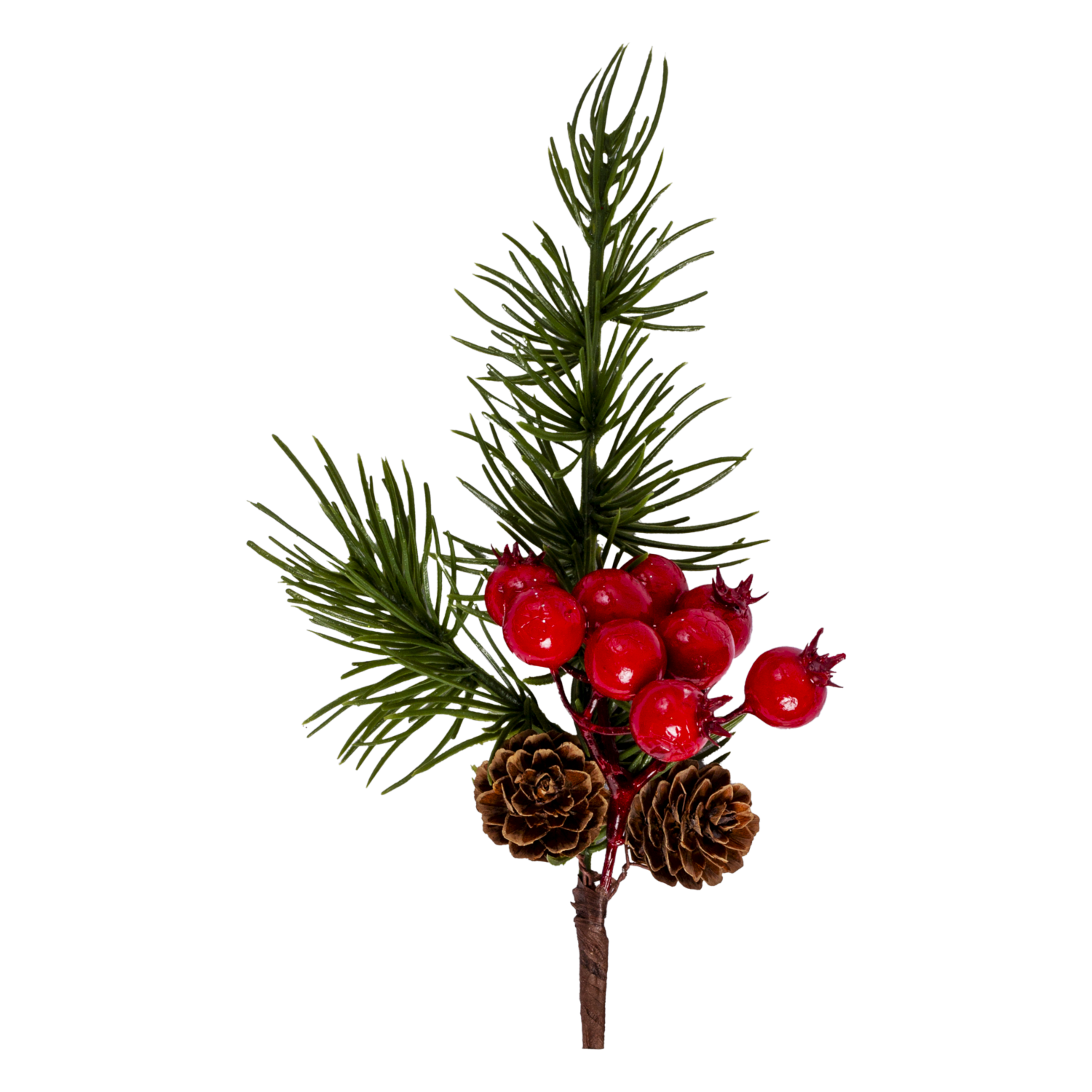 Pick Navideño Berries Blanco JOY 25 Cm