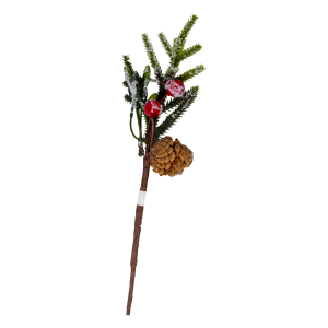 Pick Navideño Pino Y Berry JOY 25 Cm