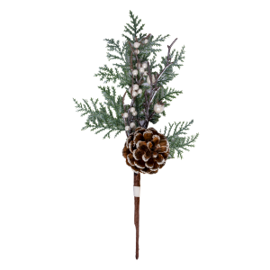 Pick Navideño Pino Con Nieve JOY 25 Cm