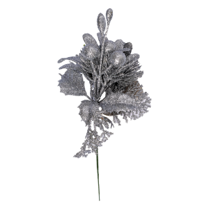 Pick Navideño Plata JOY 23 Cm