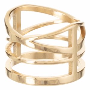 Anillo Acero Inoxidable Tallas Surtidas Dorado TECNO STEEL 1 Pieza