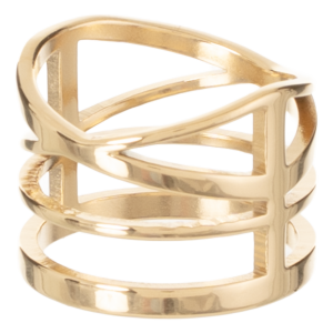 Anillo Acero Inoxidable Tallas Surtidas Dorado TECNO STEEL 1 Pieza