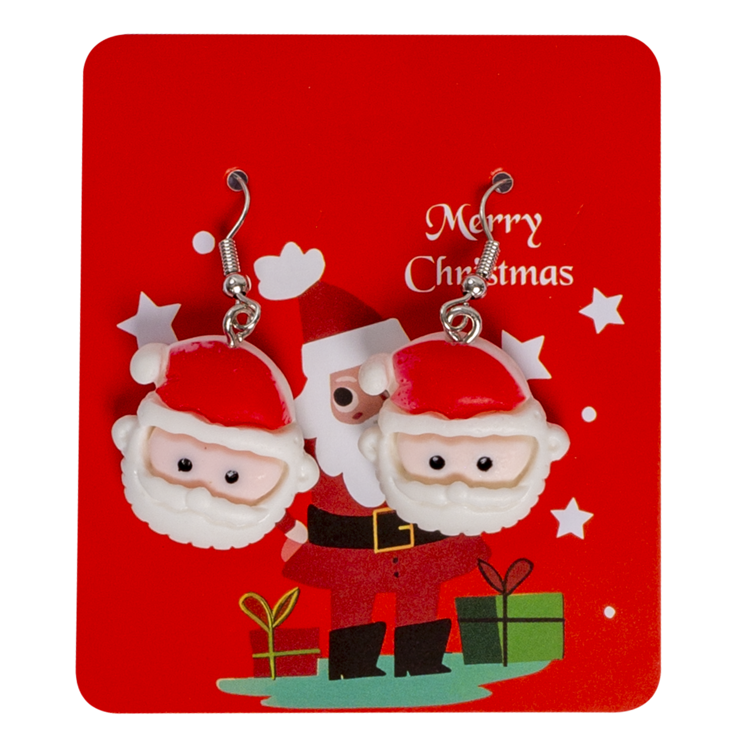 Aretes Diseño Papá Noel JOY 2 Piezas