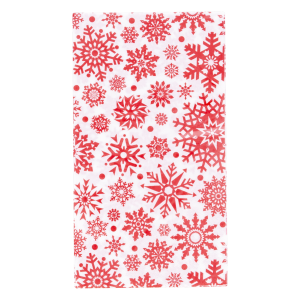 Servilletas Navideñas Diseño Copos De Nieve Rojo DFHO X 20 Piezas