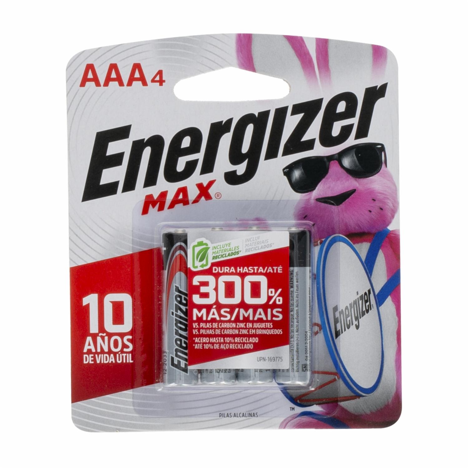 Pilas AAA ENERGIZER X 4 Uds