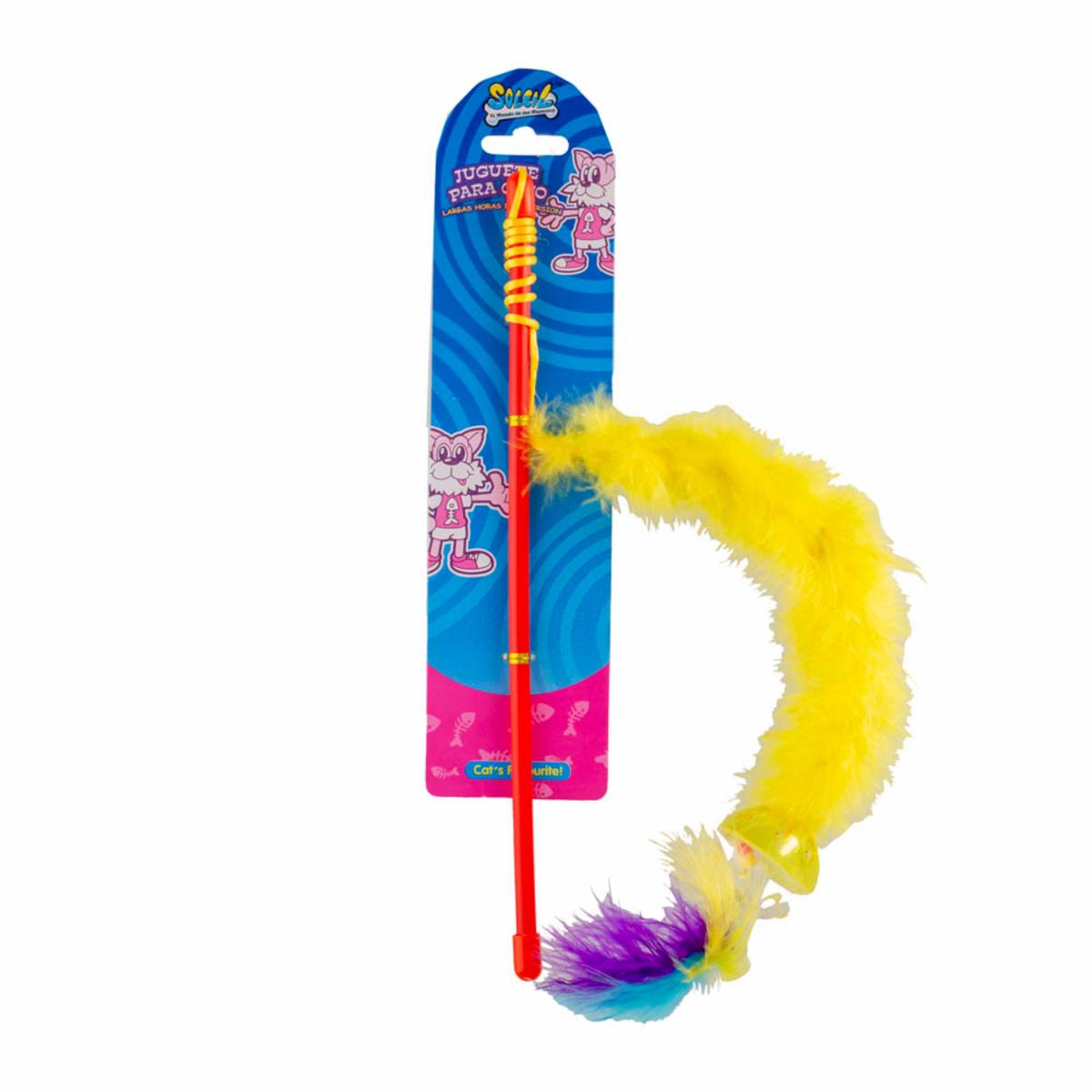 Juguete Pluma Con Bola SOLEIL Para Gato