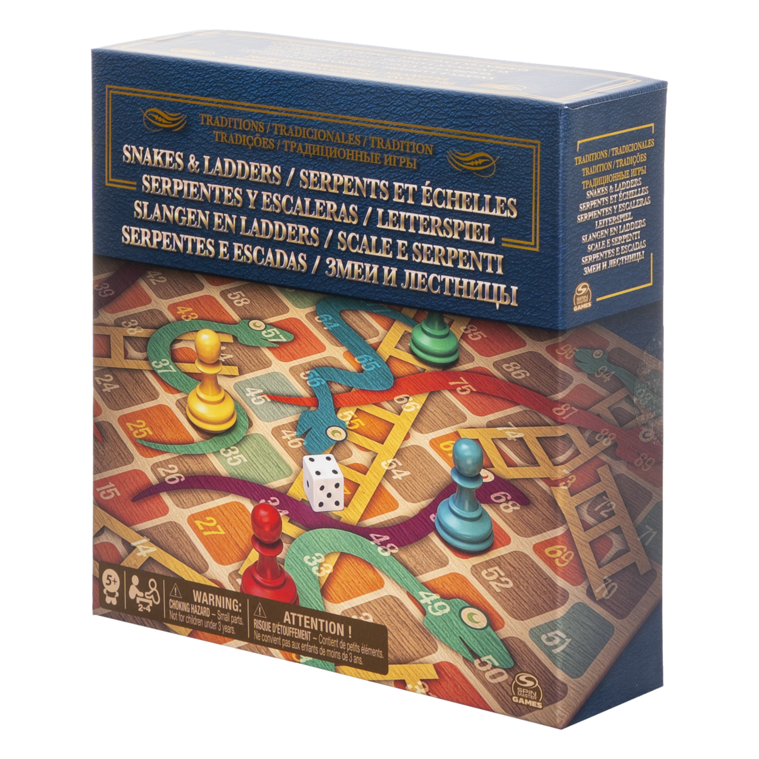 Juego De Mesa Serpientes Y Escaleras SPIN MASTER 2 - 4 Jugadores