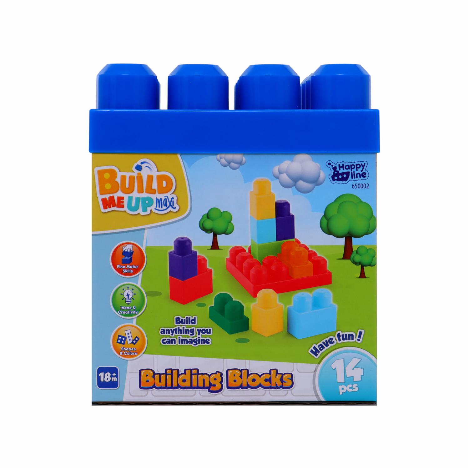 Bloques De Armar En Caja BUILD ME UP MAXI 14 Piezas - Image 2