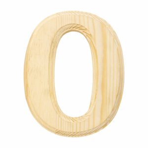 Letra O De Madera LPS Unidad