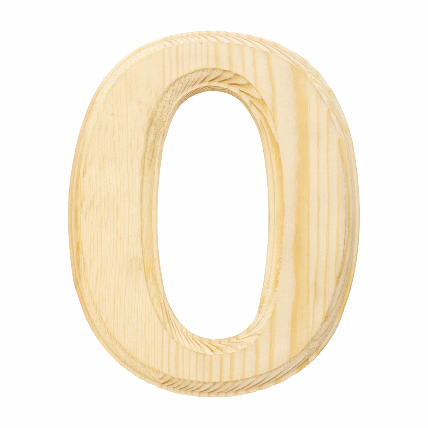 Letra O De Madera LPS Unidad