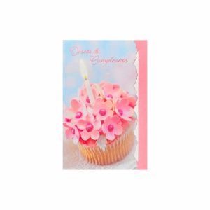 Tarjeta Felicitación Cumpleaños Cupcake HALLMARK 1 Pieza